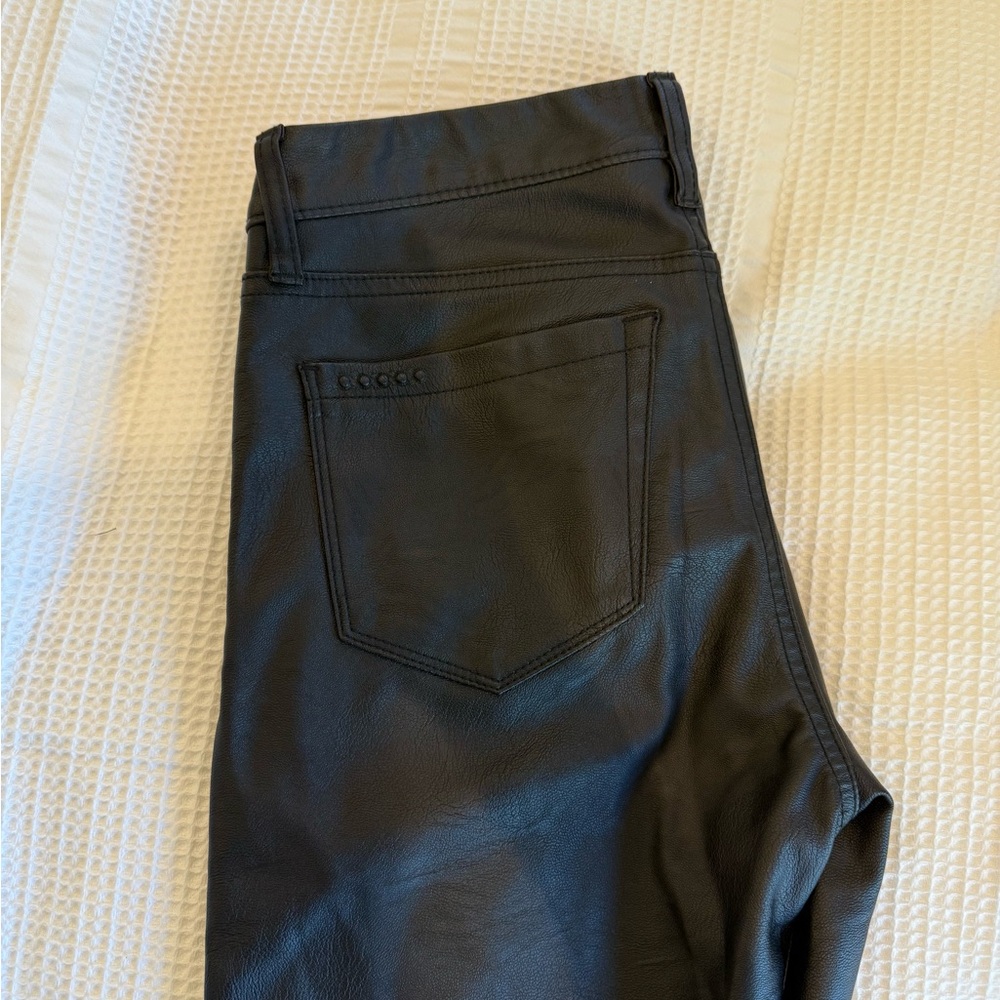BlankNYC Black Faux Leather Pants, size 27